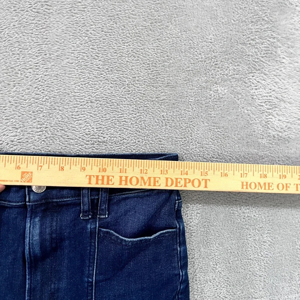 Express‎ Jeans 90s Slim Super High Rise Cargo Women's 6 Long Dark Blue Y2K